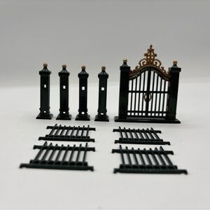 Department 56 HVC Village Wrought Iron Gate & Fence 9 Piece Set 5514-0